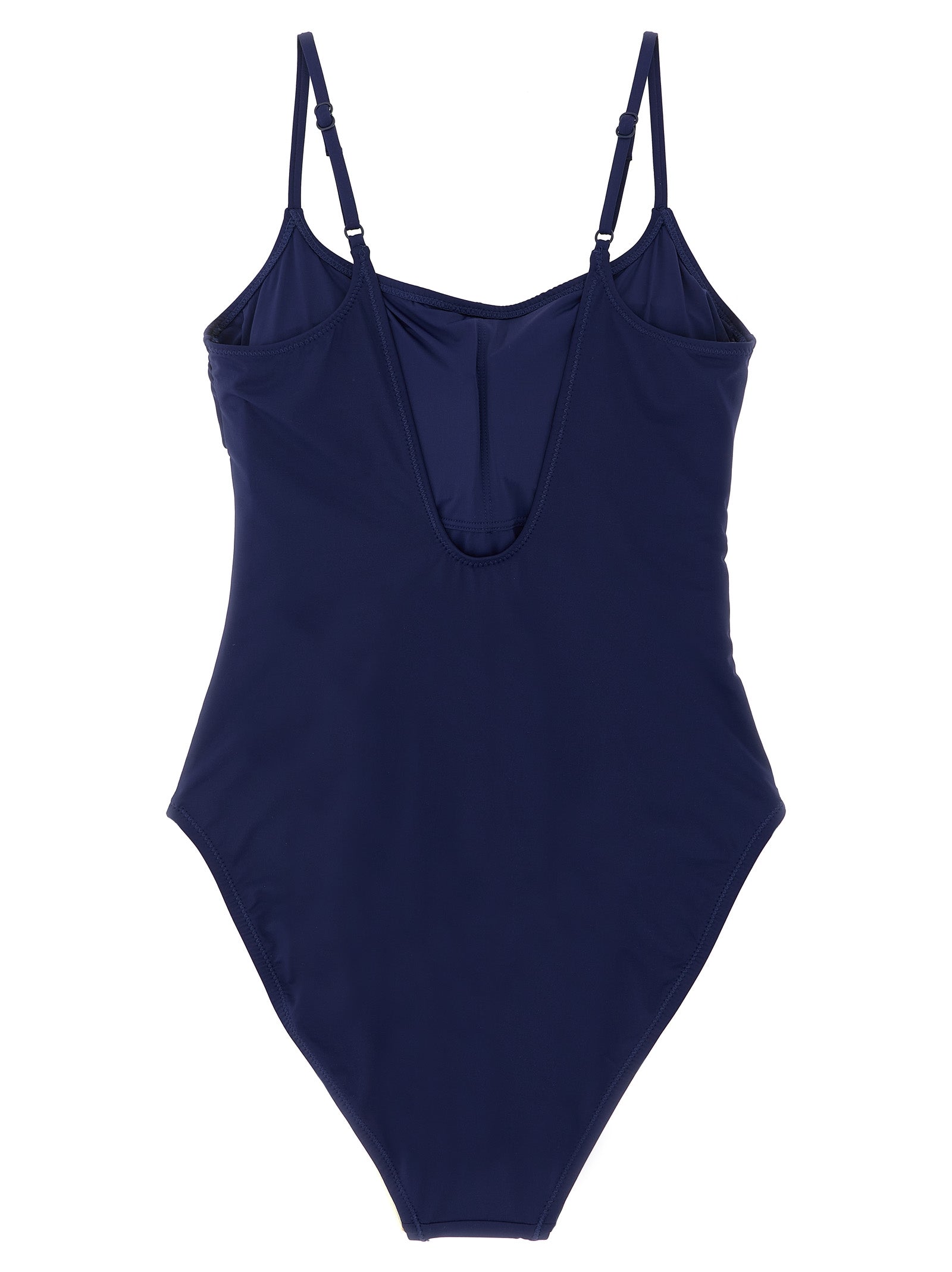 Polo Ralph Lauren Blaues One-Piece-Badeanzug aus Nylon