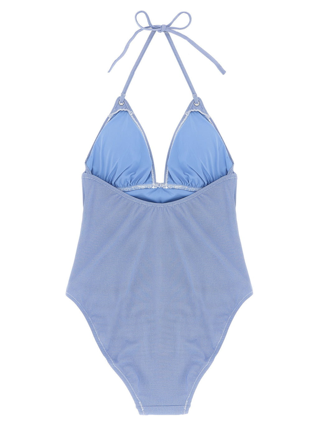 Polo Ralph Lauren Blaues One-Piece-Badeanzug aus Nylon