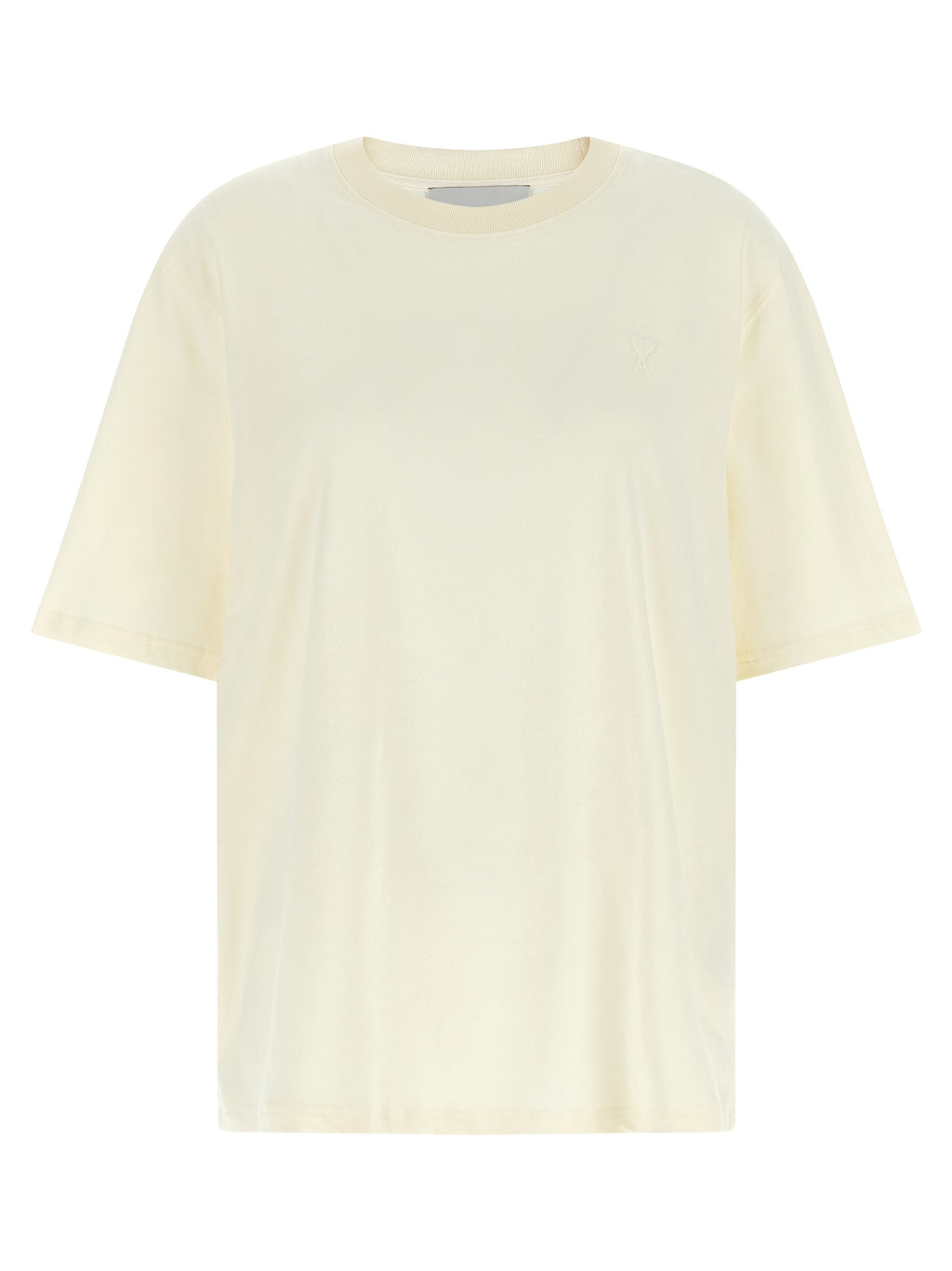 Ami Paris Weißes Baumwoll-T-Shirt