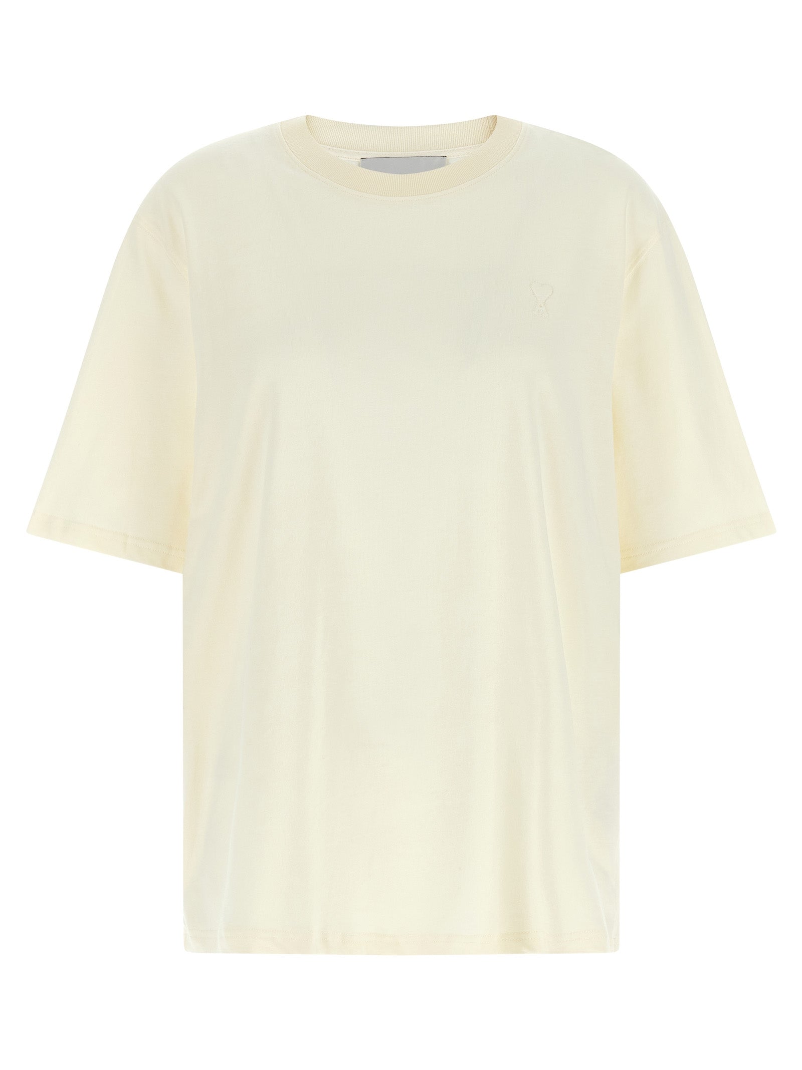 Ami Paris Weißes Baumwoll-T-Shirt