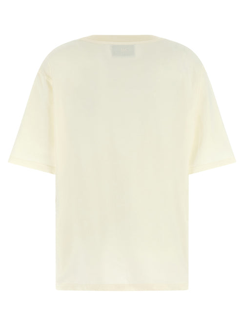 Ami Paris Weißes Baumwoll-T-Shirt