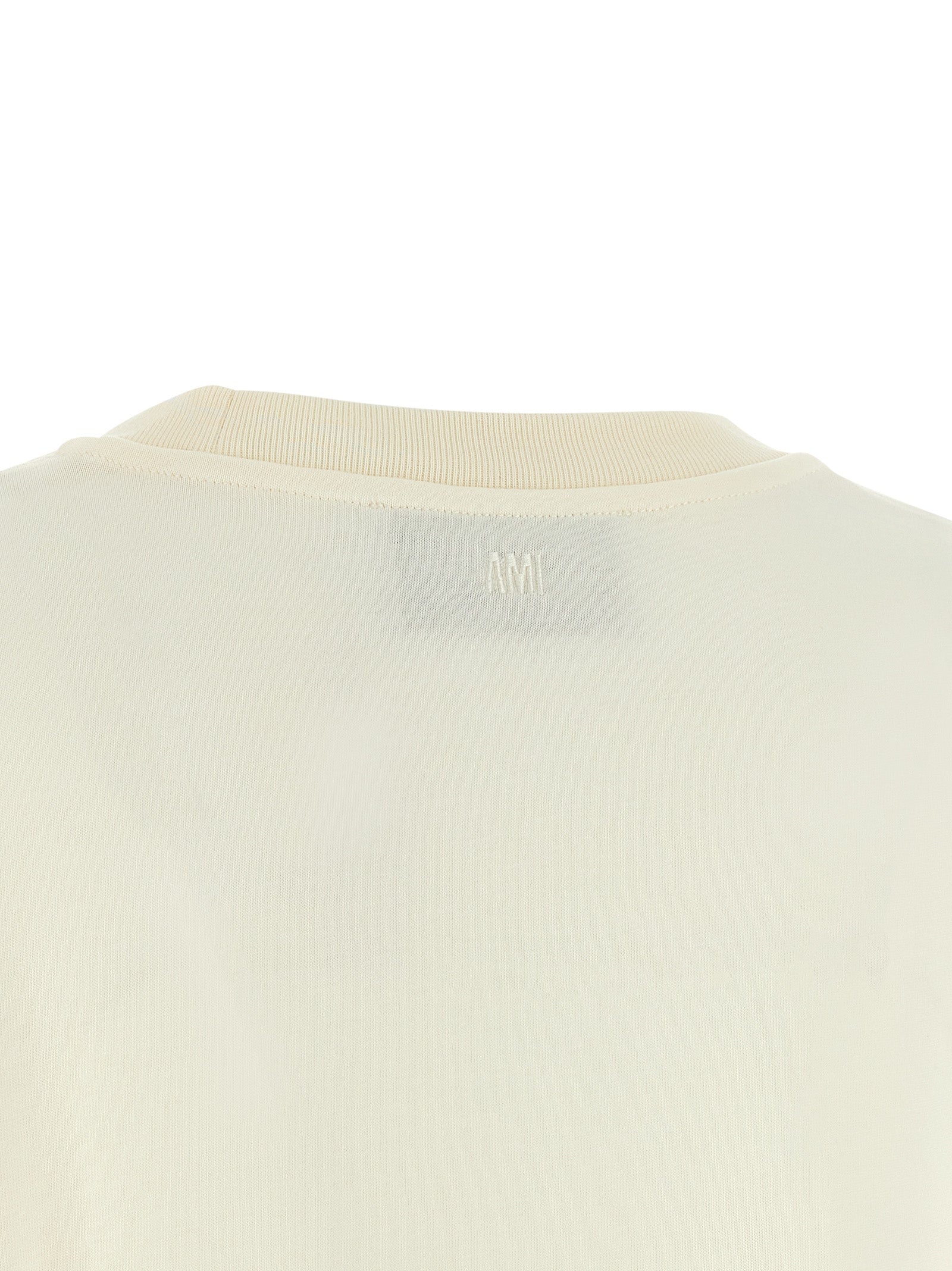Ami Paris Weißes Baumwoll-T-Shirt