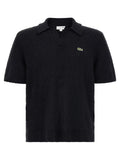 Lacoste Schwarzes Baumwoll-Poloshirt