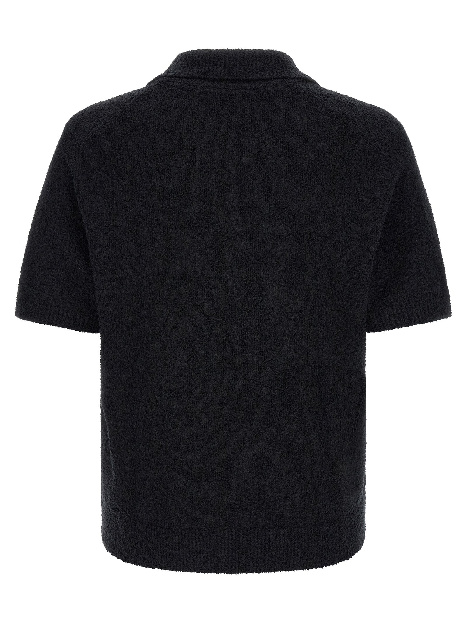 Lacoste Schwarzes Baumwoll-Poloshirt