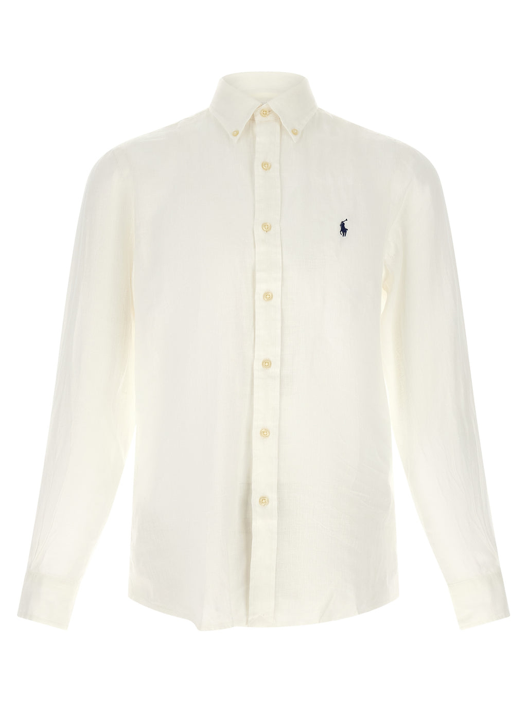 Polo Ralph Lauren Weiße Leinenbluse