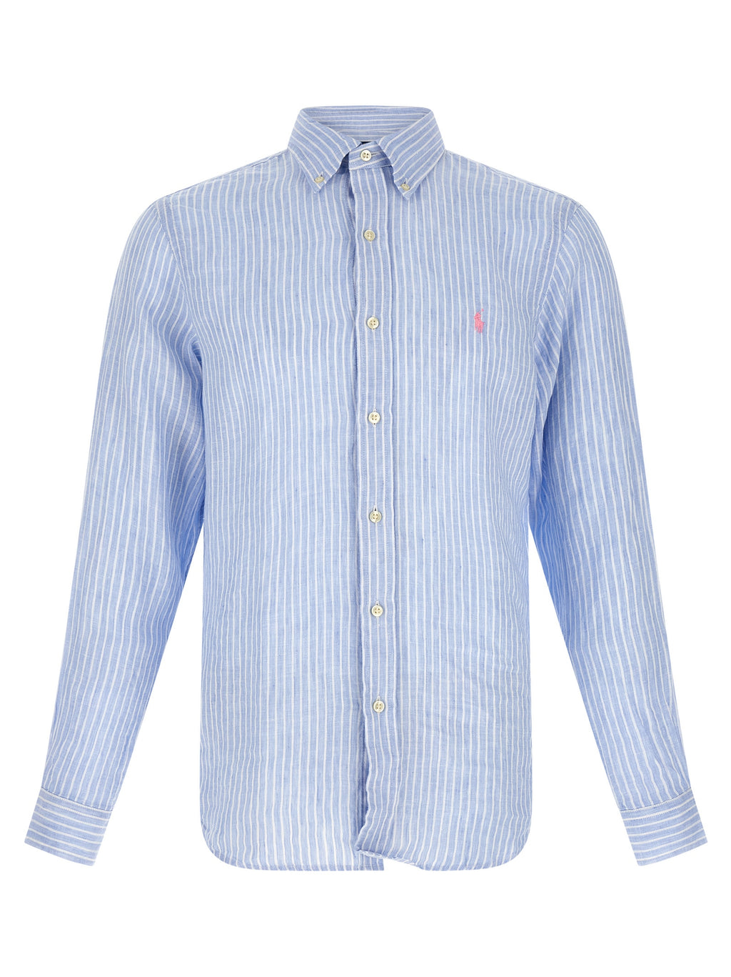 Polo Ralph Lauren Blaue Leinenbluse