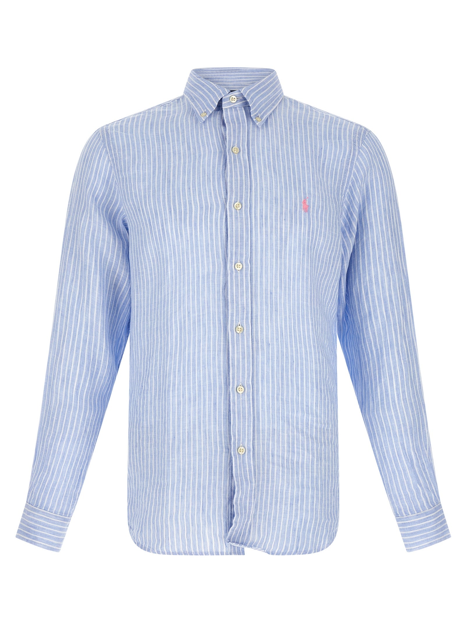 Polo Ralph Lauren Blaue Leinenbluse