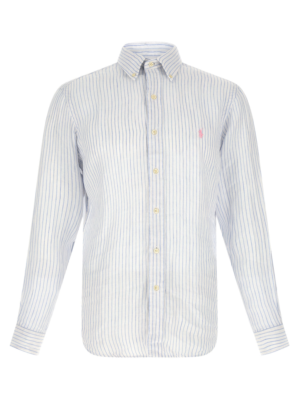 Polo Ralph Lauren Blaue Leinenbluse