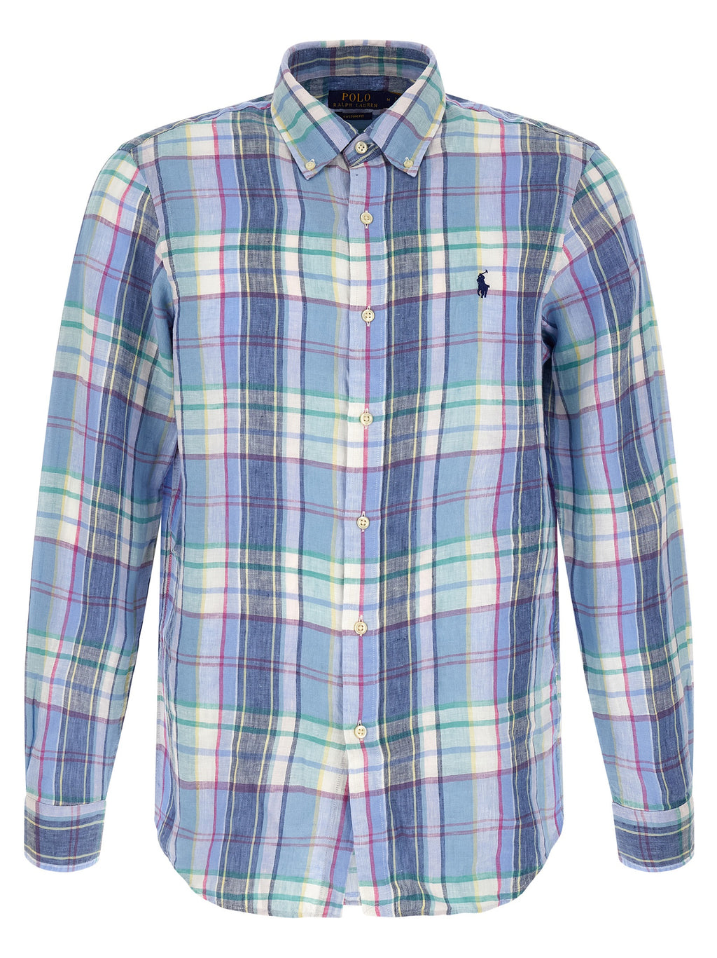 Polo Ralph Lauren Blaue Leinenbluse
