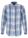 Polo Ralph Lauren Blaue Leinenbluse