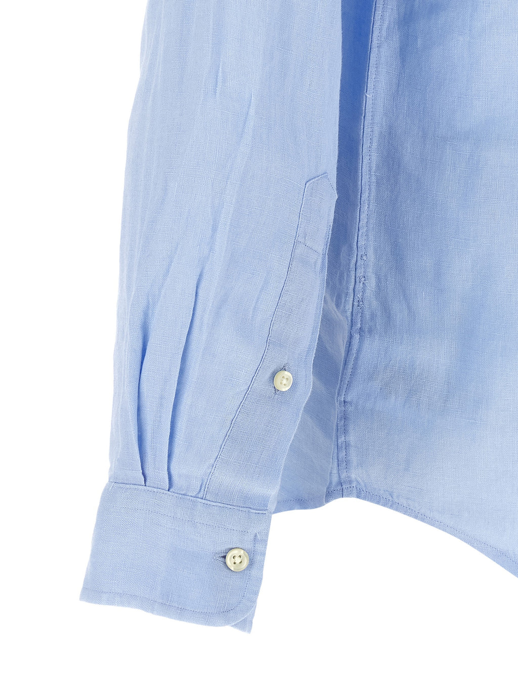 Polo Ralph Lauren Blaue Leinenbluse