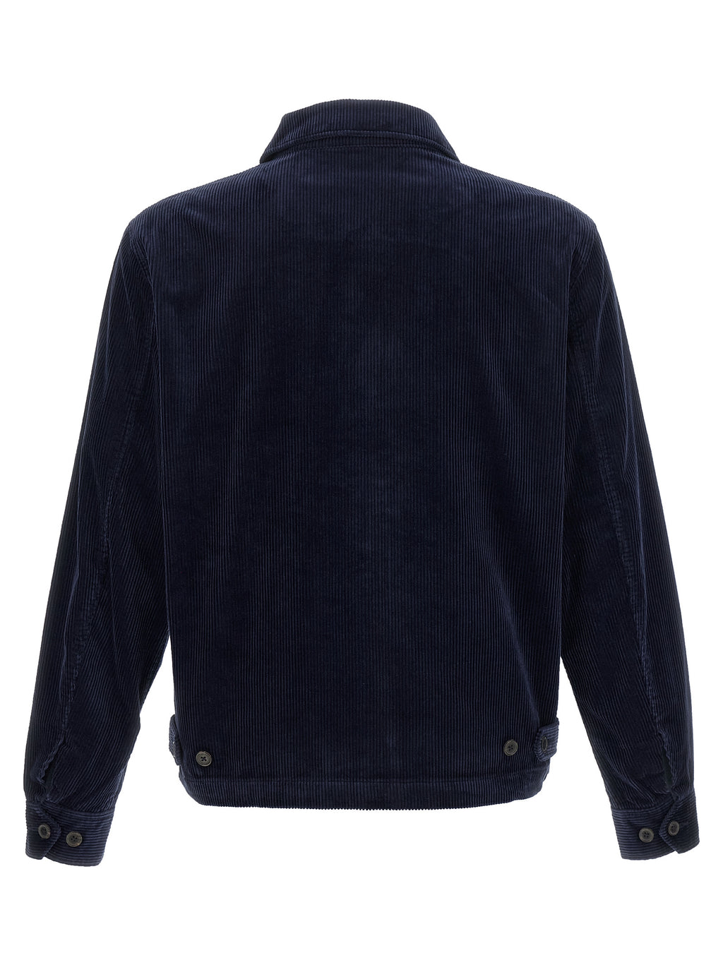 Polo Ralph Lauren Blaue Baumwolljacke in voller Länge