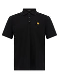 Versace Schwarzes Baumwoll-Poloshirt