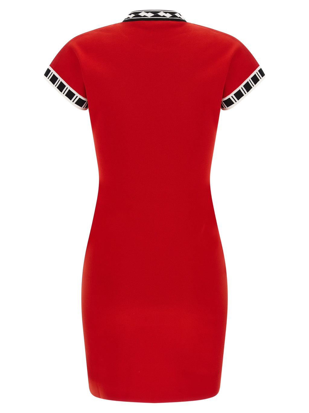 Versace Kurzes Kleid aus mehrfarbiger Baumwolle