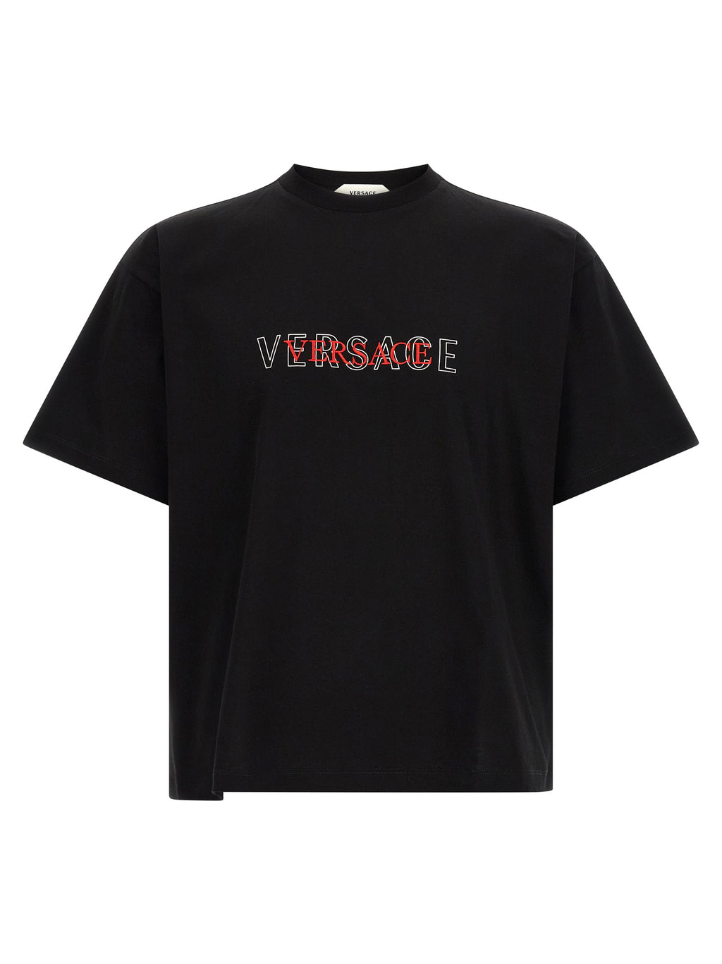 Versace Schwarzes Baumwoll-T-Shirt
