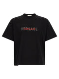 Versace Schwarzes Baumwoll-T-Shirt