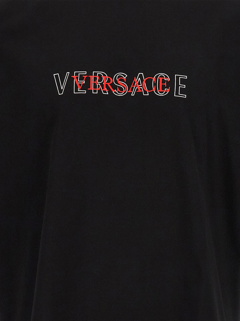 Versace Schwarzes Baumwoll-T-Shirt