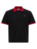 Versace Schwarzes Baumwoll-Poloshirt