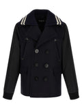Dsquared² Blauer Wollmantel