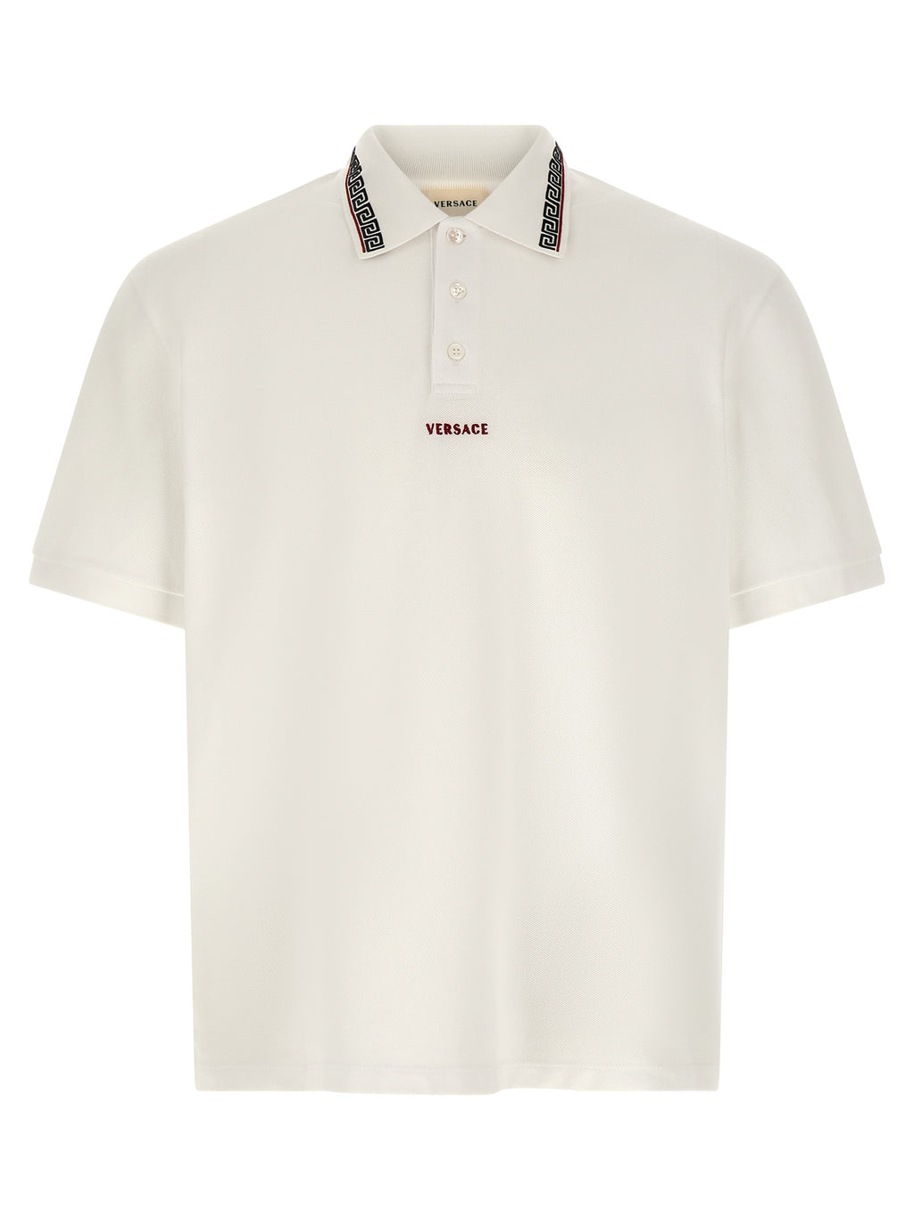 Versace Weißes Poloshirt aus Baumwolle