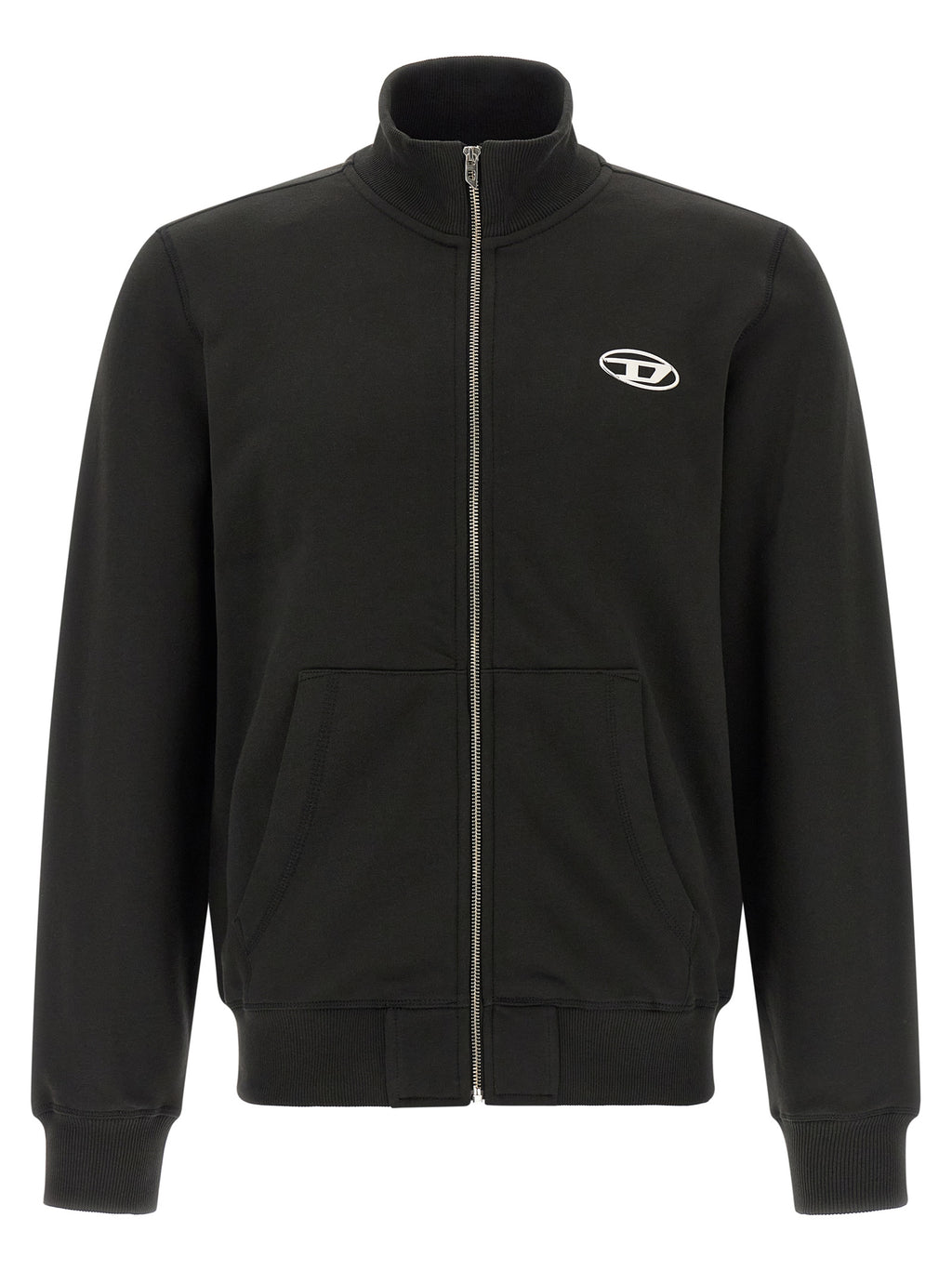Diesel Schwarzer Baumwoll-Sweatshirt
