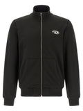 Diesel Schwarzer Baumwoll-Sweatshirt