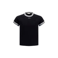 Versace Schwarzes Baumwoll-T-Shirt
