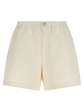 Moncler Weiße Bermuda-Shorts aus Polyester