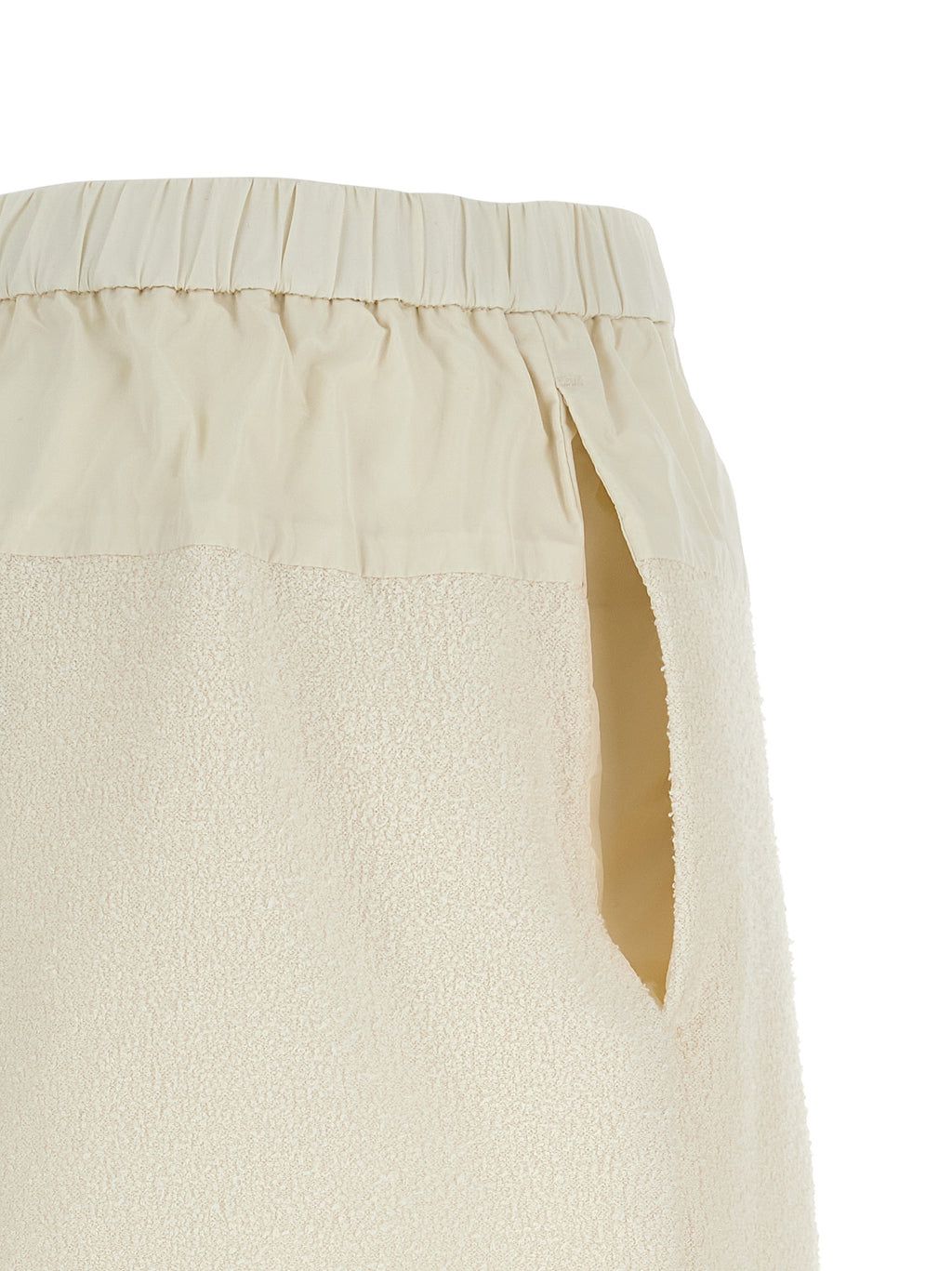 Moncler Weiße Bermuda-Shorts aus Polyester