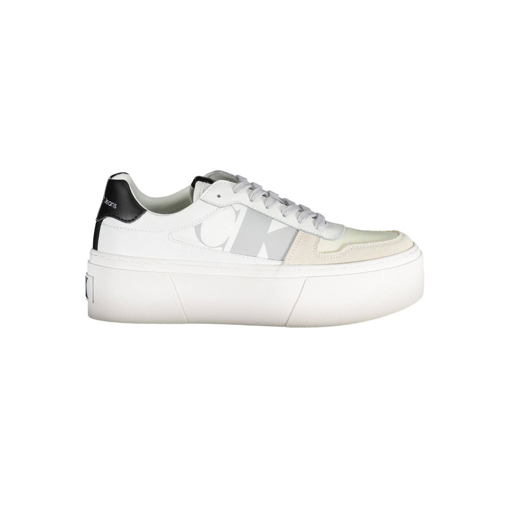 Calvin Klein Weiße Damen-Sneaker aus Polyester