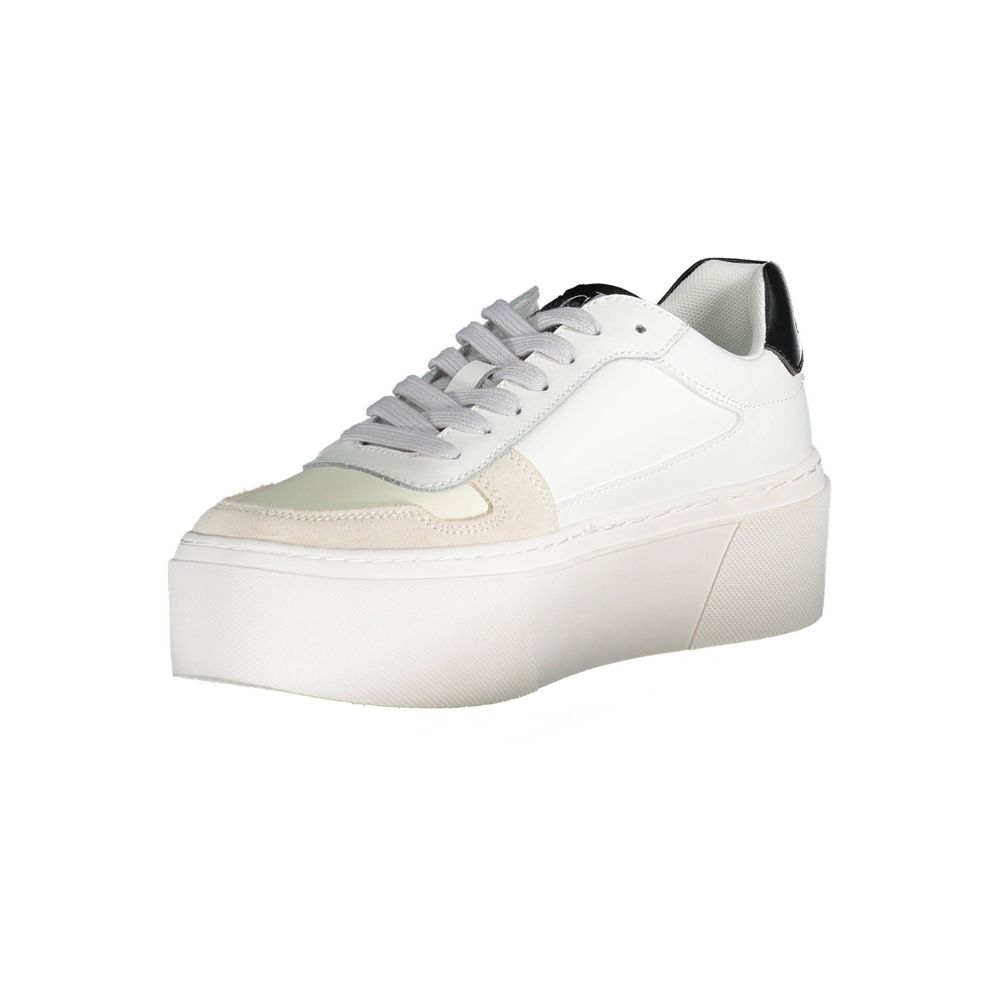 Calvin Klein Weiße Damen-Sneaker aus Polyester