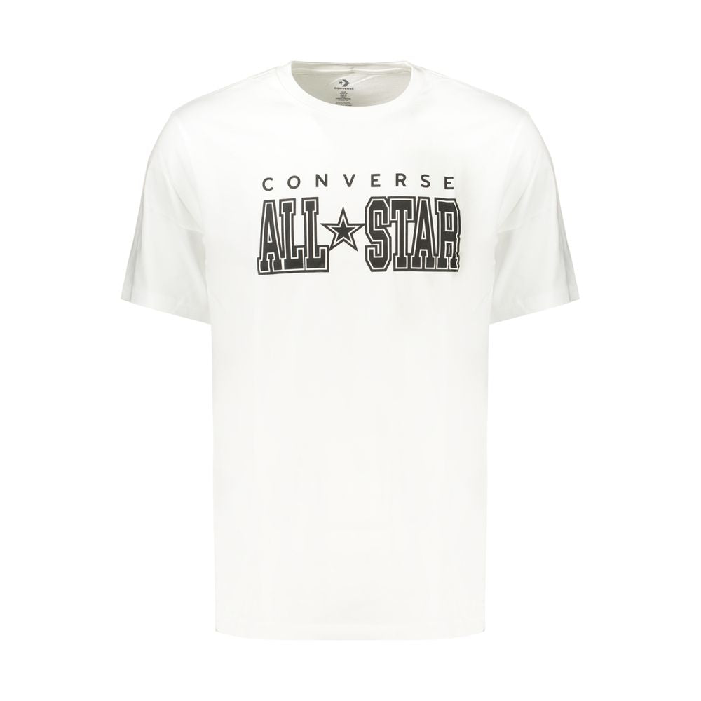 Converse Weißes Herren-T-Shirt aus Baumwolle