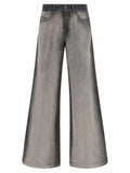 Diesel Graue Baumwoll-Jeans mit Schlag
