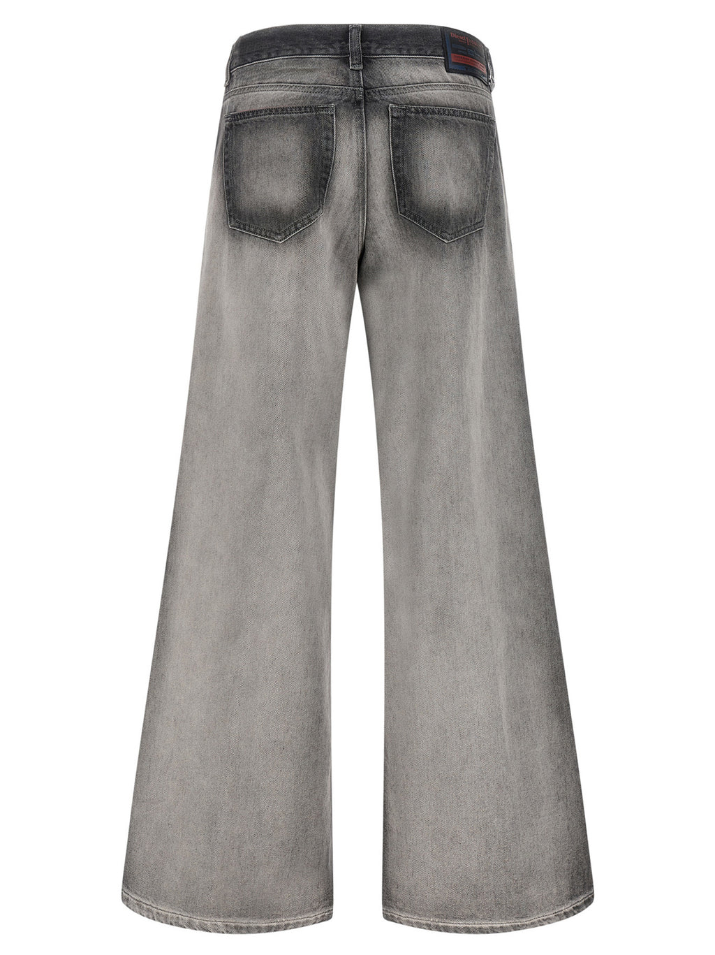 Diesel Graue Baumwoll-Jeans mit Schlag