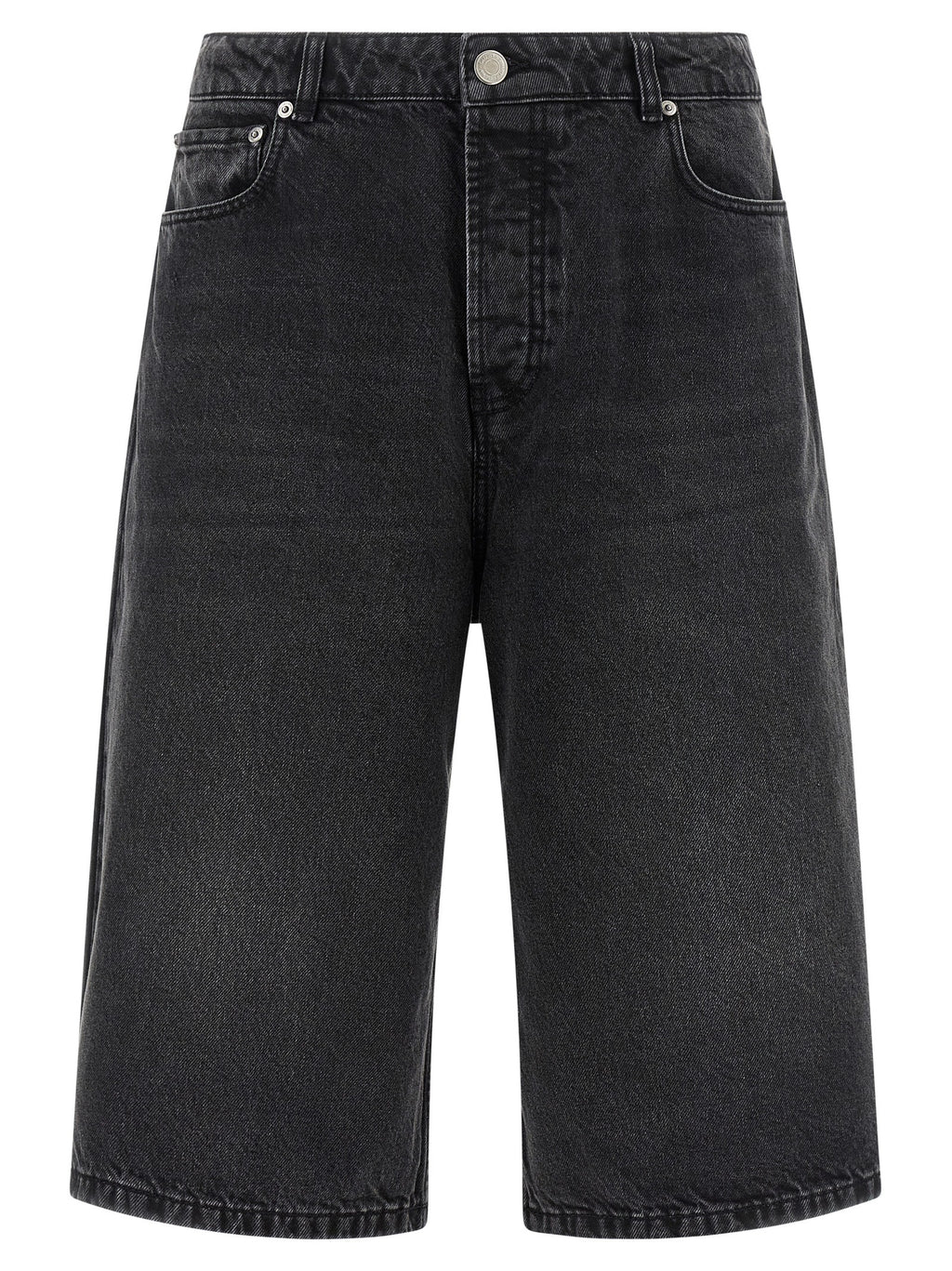 Ami Paris Schwarze Baumwoll-Bermudashorts