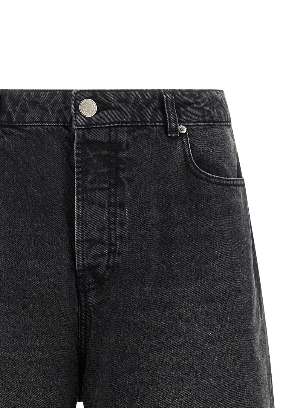 Ami Paris Schwarze Baumwoll-Bermudashorts