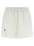 Polo Ralph Lauren Weiße Bermuda-Shorts aus Bio-Baumwolle