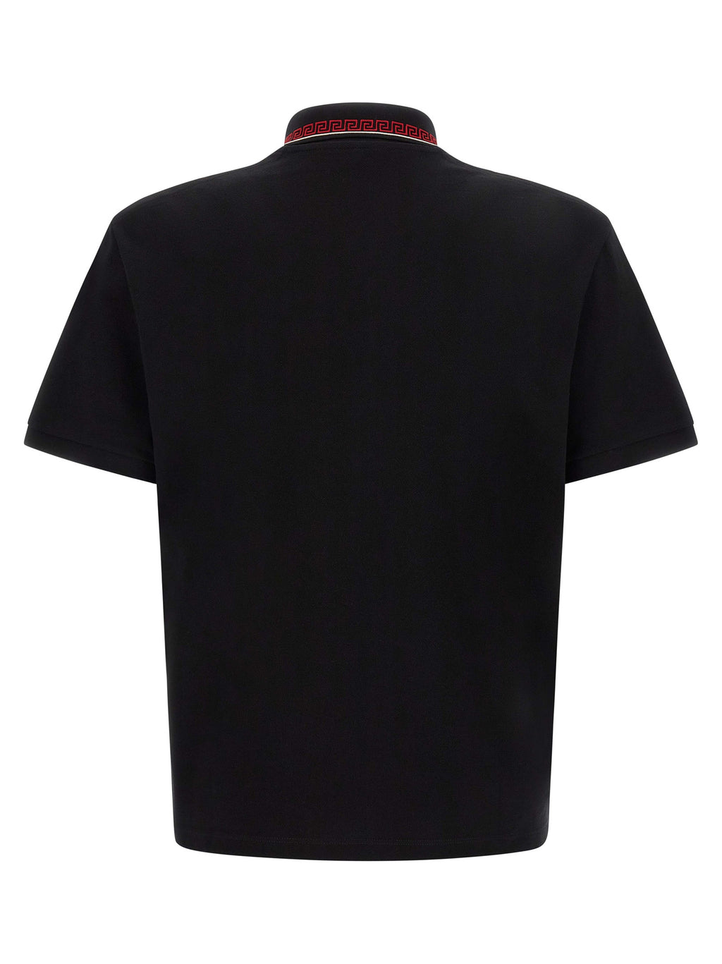 Versace Schwarzes Baumwoll-Poloshirt