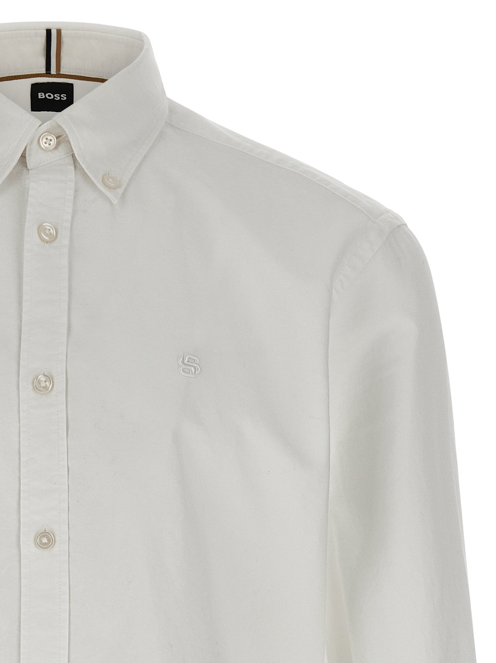 Hugo Boss Weiße Baumwollbluse