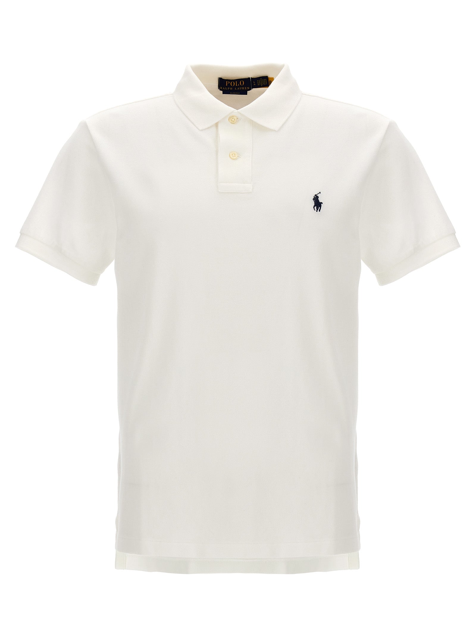 Polo Ralph Lauren Weißes Poloshirt aus Baumwolle
