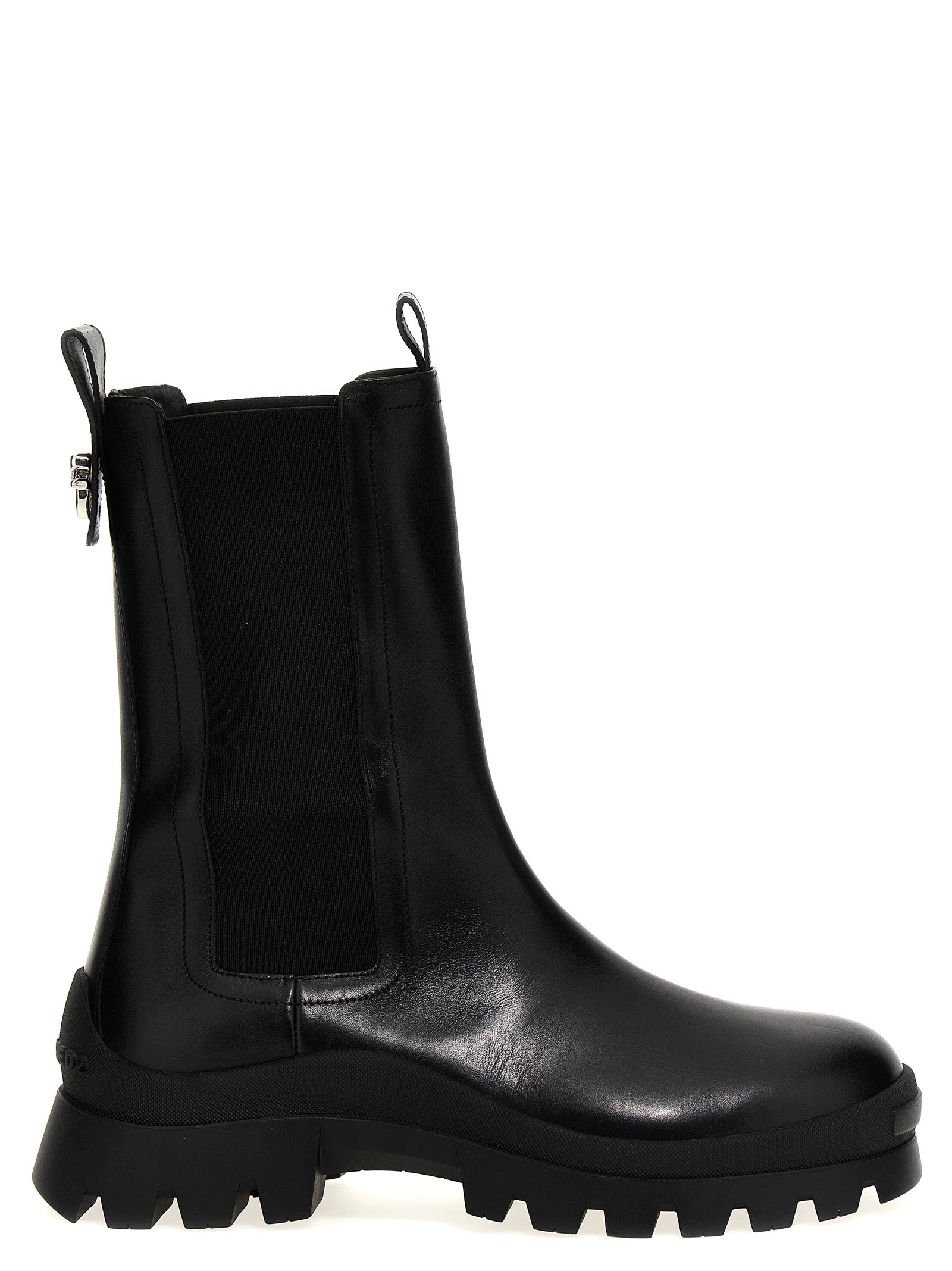 Dsquared² Schwarze Stiefeletten aus Kalbsleder