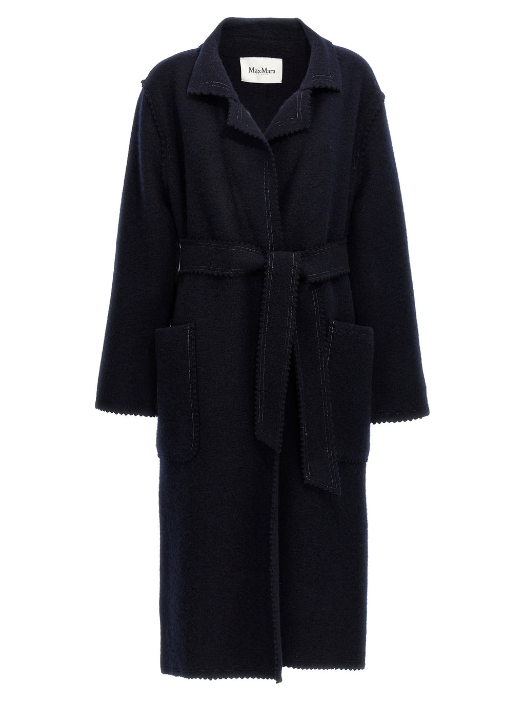 Max Mara Blauer Wollmantel