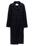 Max Mara Blauer Wollmantel