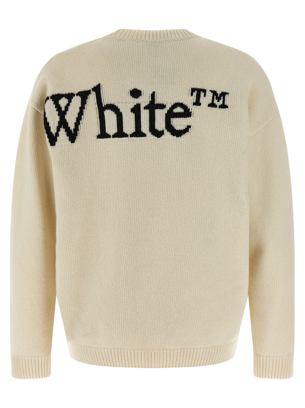 Off-White Zweifarbige Wollstrickjacke