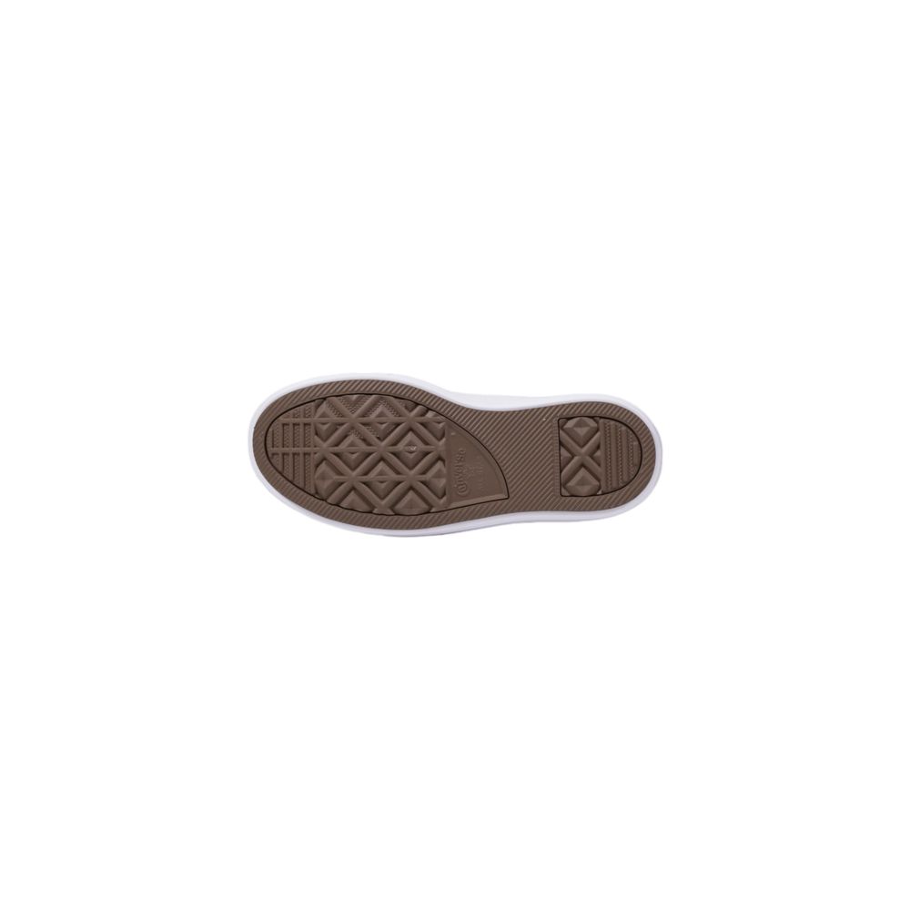 Converse Weiße Stoff-Plateau-Sneaker