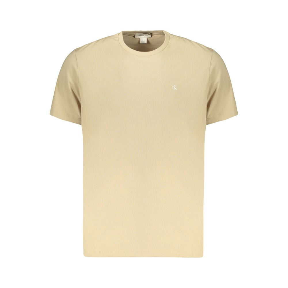 Calvin Klein Beige Baumwoll-T-Shirt für Herren