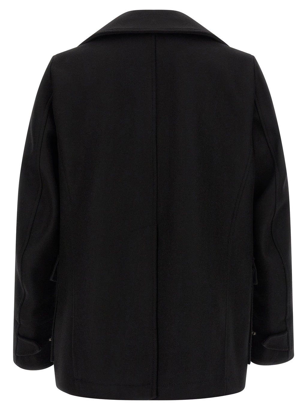 Dsquared² Schwarzer Wollmantel