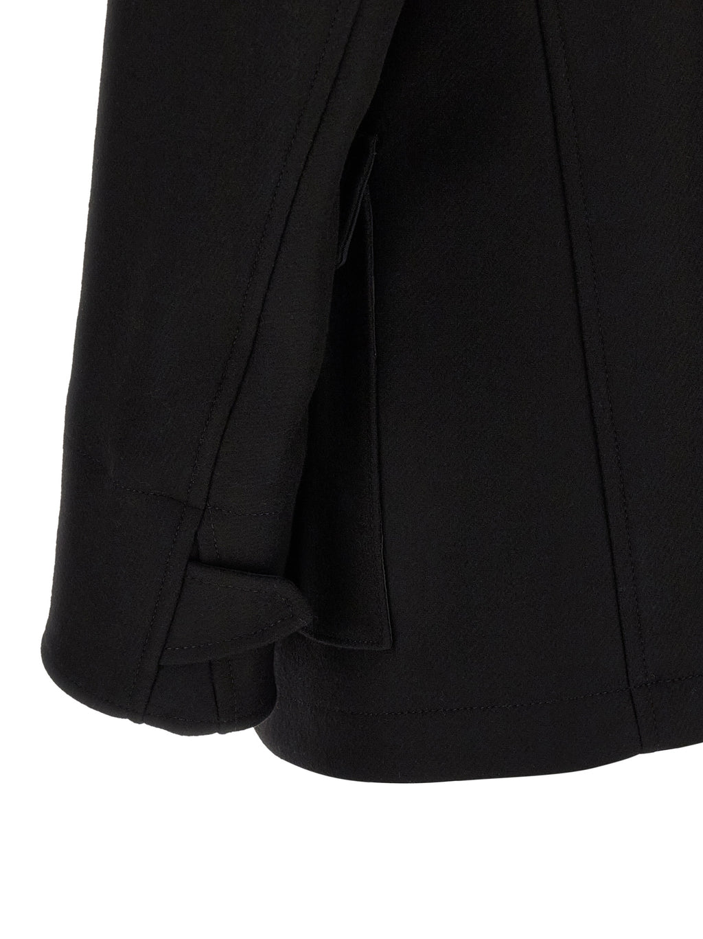 Dsquared² Schwarzer Wollmantel