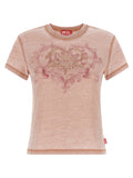 Diesel Mehrfarbiges Polyester-T-Shirt
