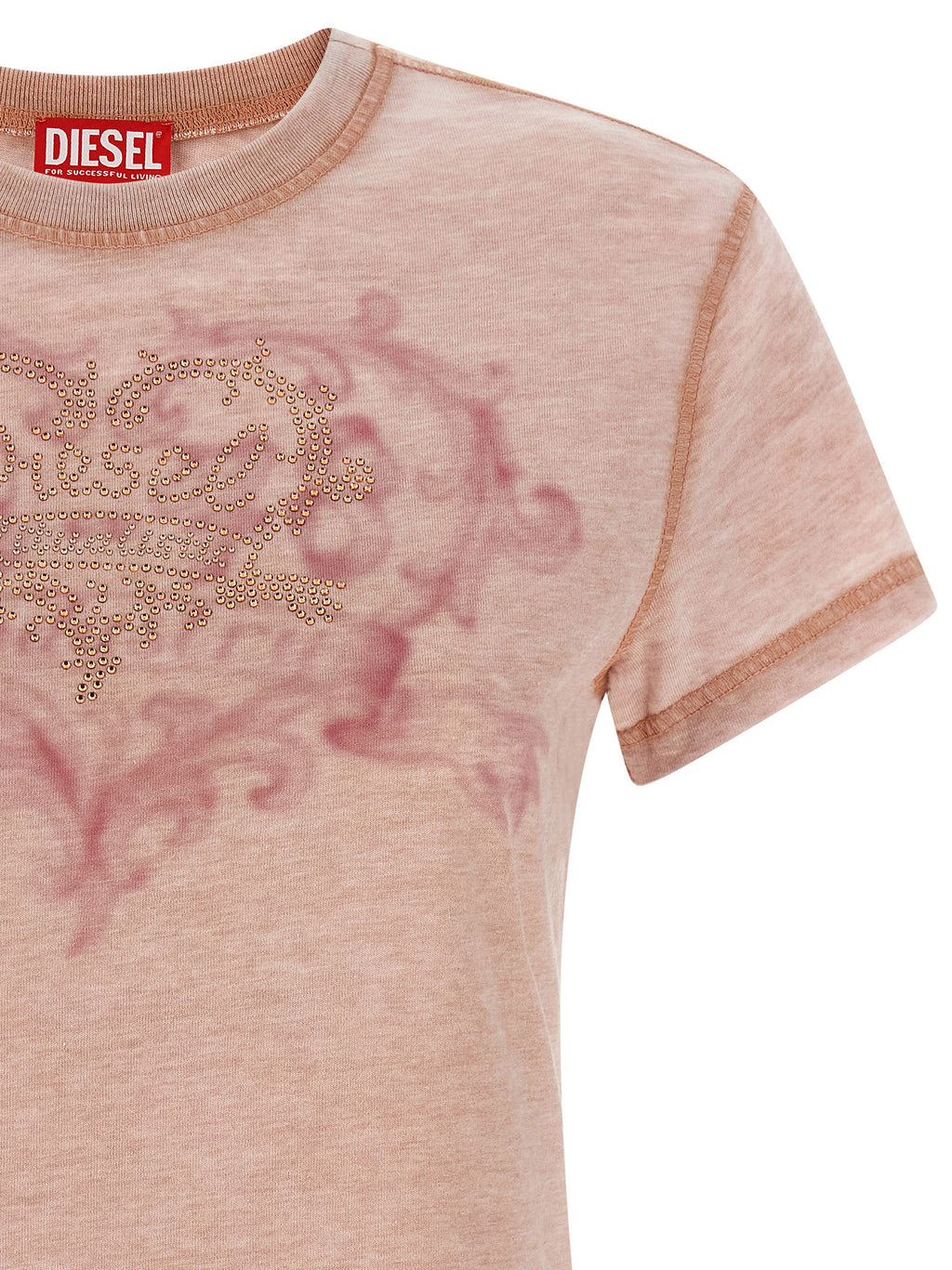 Diesel Mehrfarbiges Polyester-T-Shirt